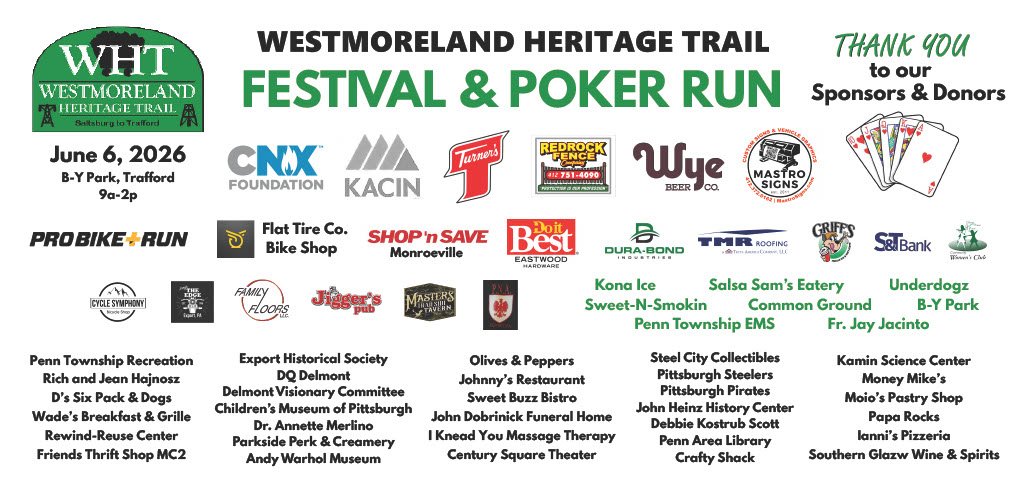 WHT Poker Run Festival sponsor banner 2026